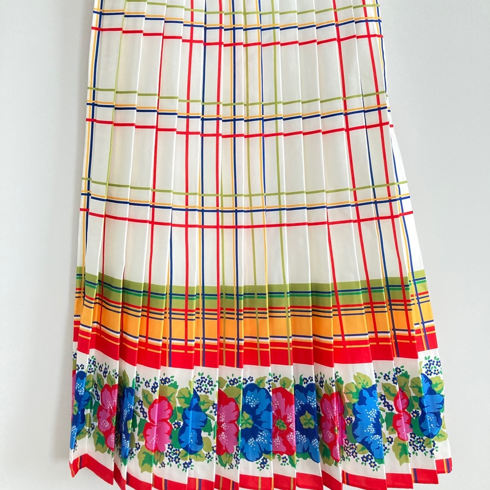 J crew floral skirt with pleats midi
